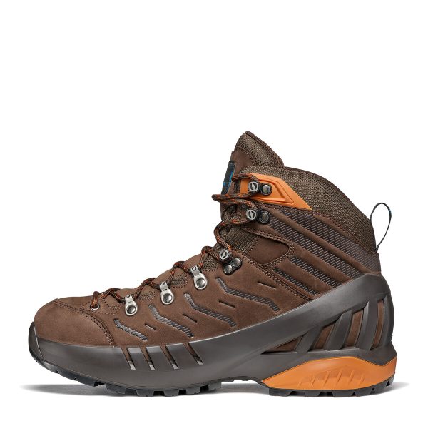 Scarpa Cyclone Gore-Tex Brown Rust Ghete Drumetie Barbati - imagine 3