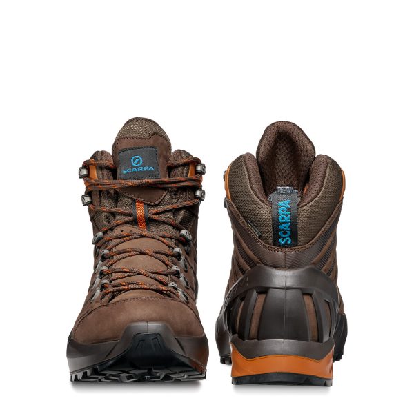 Scarpa Cyclone Gore-Tex Brown Rust Ghete Drumetie Barbati - imagine 4
