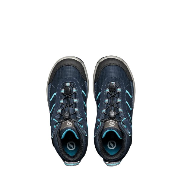 Scarpa Mistral Kid Gore-Tex Navy Turquoise Ghete Drumetie Copii - imagine 6