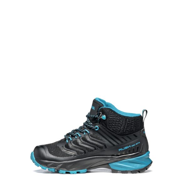 Scarpa Rush Mid Kid Gore-Tex Black Ottanio Ghete Drumetie Copii - imagine 3