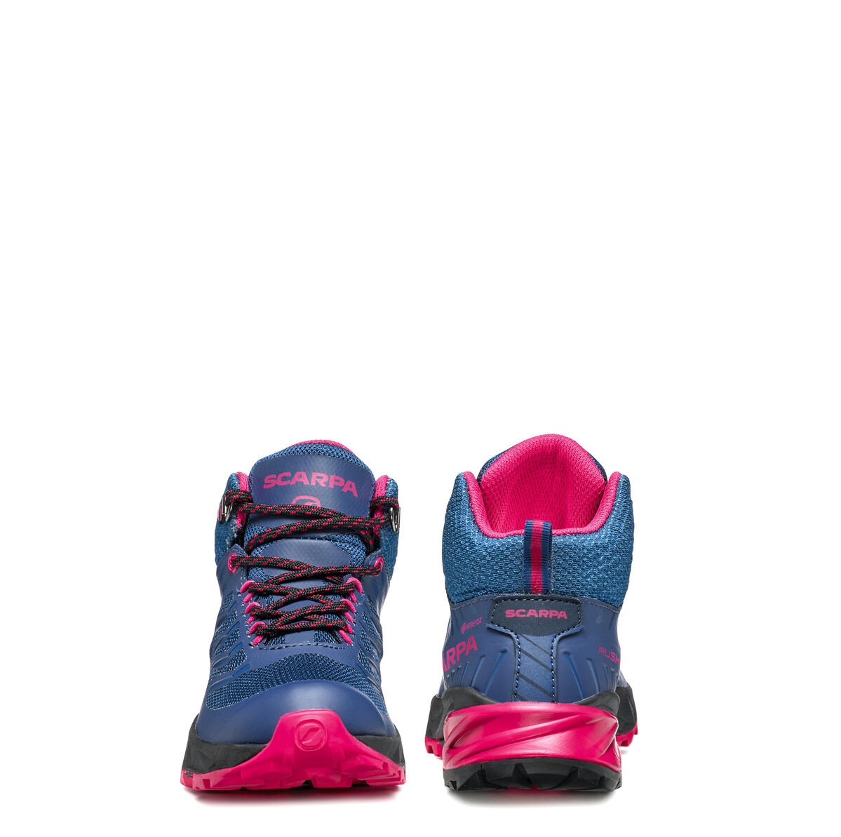 Scarpa Rush Mid Kid Gore-Tex Blue Fluxia Ghete Drumetie Copii - imagine 4