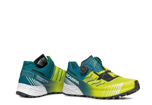 Scarpa Ribelle Run Kalibra Ht Lime Green Deep Lagoon Pantofi Alergare Montana Barbati - imagine 7