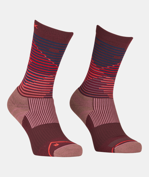 Ortovox All Mountain Mid Winetasting Sosete Merino Multisport Femei