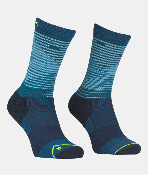 Ortovox All Mountain Mid Petrol Blue Sosete Merino Multisport Barbati