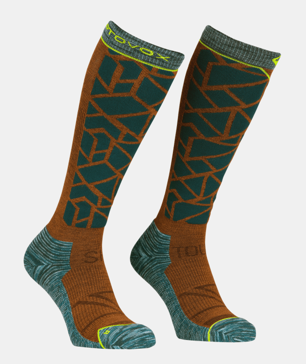 Ortovox Ski Tour Comp Long Dark Pacific Sosete Merino Ski Barbati