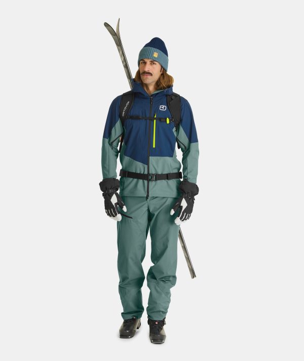 Ortovox Merino Freeride Wild Herbs Manusi Ski Barbati - imagine 2