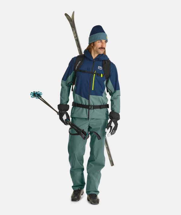 Ortovox Merino Freeride Wild Herbs Manusi Ski Barbati - imagine 3