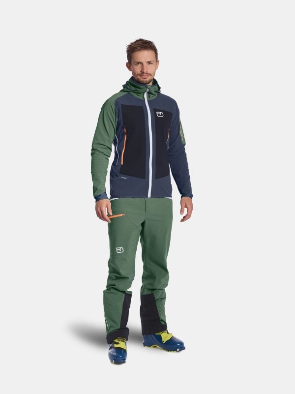 Ortovox Merino Naturetec Bacun Black Raven Pantaloni Ski Tura Barbati - imagine 2
