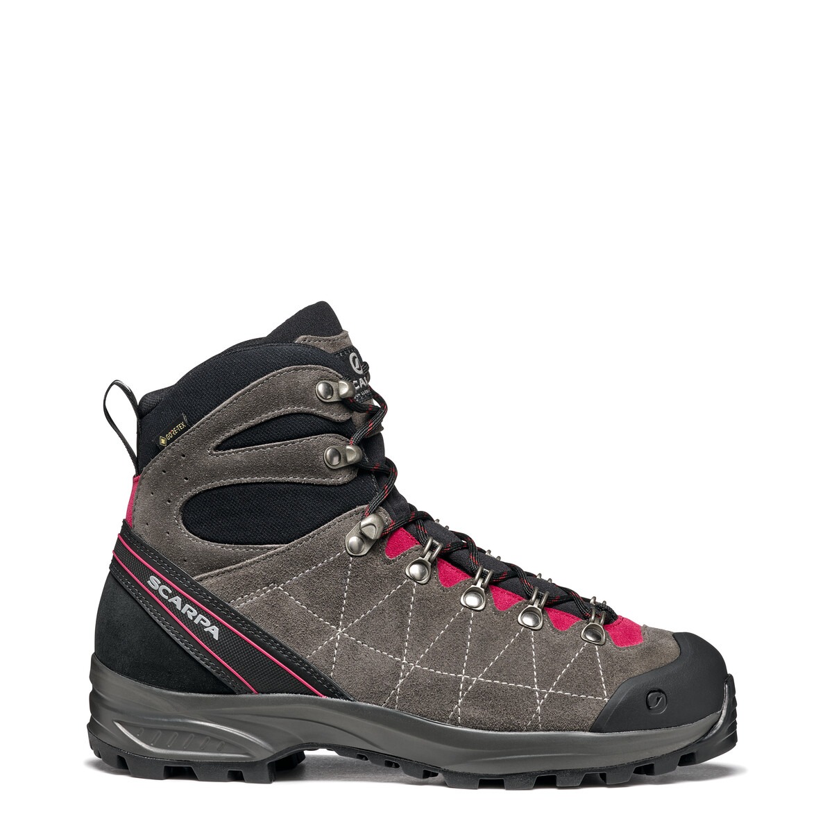 Scarpa R-Evolution Gore-Tex Wmn Titanium Cherry Bocanci Drumetie Femei - imagine 3