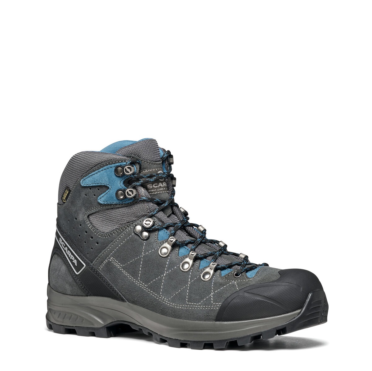 Scarpa Kailash Trek Gore-Tex Shark Gray Lake Blue Ghete Drumetie Barbati
