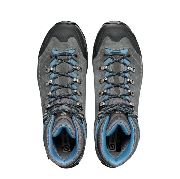 Scarpa Kailash Trek Gore-Tex Shark Gray Lake Blue Ghete Drumetie Femei - imagine 6