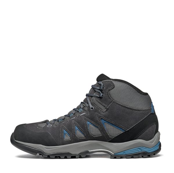 Scarpa Moraine Mid Gore-Tex Gray Storm Gray Lake Blue Ghete Drumetie Barbati - imagine 4