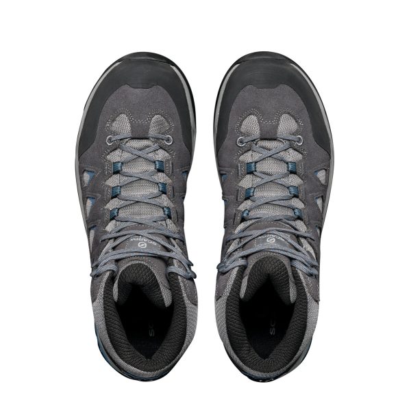 Scarpa Moraine Mid Gore-Tex Gray Storm Gray Lake Blue Ghete Drumetie Barbati - imagine 7