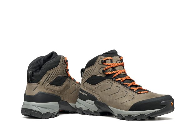 Scarpa Moraine Mid Pro Gore-Tex Fossil Brown Ghete Drumetie Barbati - imagine 8