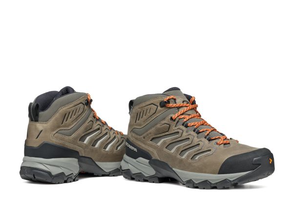 Scarpa Moraine Mid Gore-Tex Fossile Brown Ghete Drumetie Barbati - imagine 7