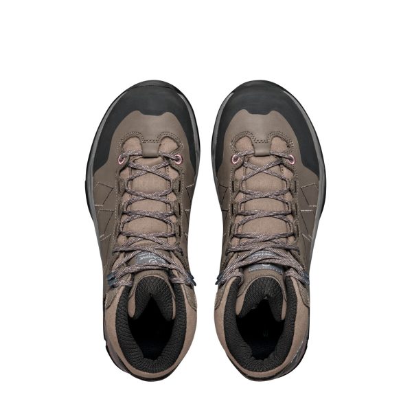 Scarpa Moraine Plus Mid Gore-Tex Wmn Charcoal Dark Plum Ghete Drumetie Femei - imagine 7