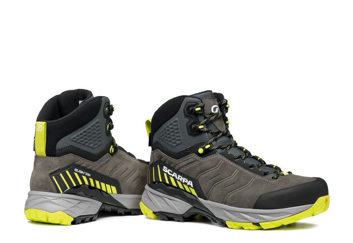 Scarpa Rush Trk Gore-Tex Titanium Lime Bocanci Drumetie Barbati - imagine 8