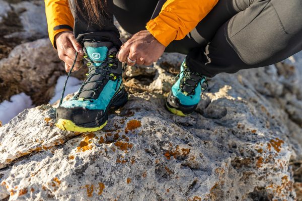 Scarpa Rush Trk Gore-Tex Wmn Ceramic Sunny Lime Bocanci Drumetie Femei - imagine 11