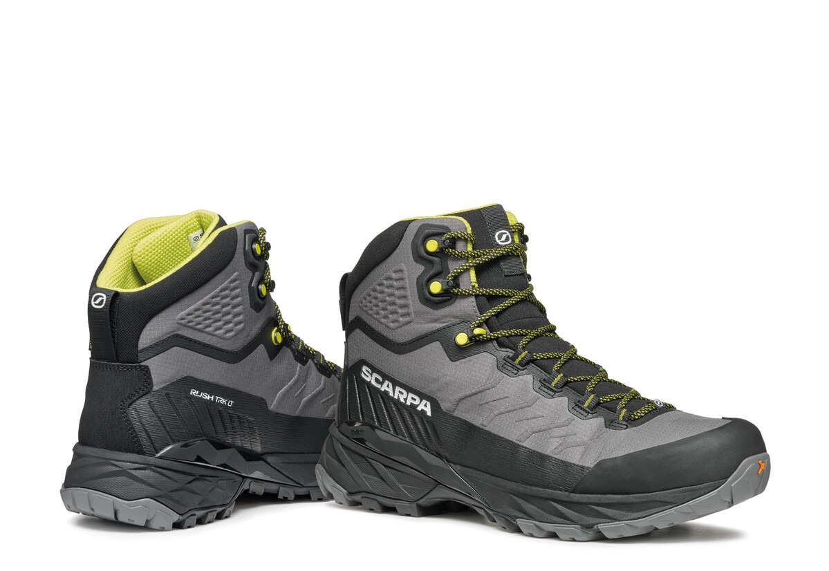 Scarpa Rush Trk Lt Gore-Tex Gray Lime Bocanci Drumetie Barbati - imagine 7
