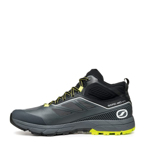 Scarpa Rapid Mid Gore-Tex Anthracite Acid Lime Ghete Approach Barbati - imagine 3