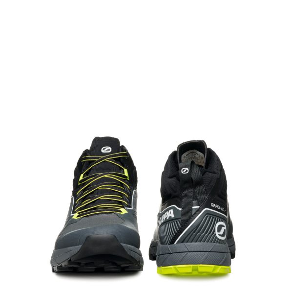 Scarpa Rapid Mid Gore-Tex Anthracite Acid Lime Ghete Approach Barbati - imagine 4