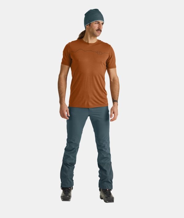 Ortovox 150 Cool Mountain Blue Tricou Merino Multisport Barbati - imagine 2