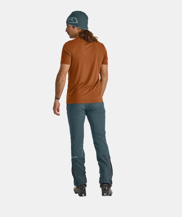 Ortovox 150 Cool Mountain Blue Tricou Merino Multisport Barbati - imagine 3