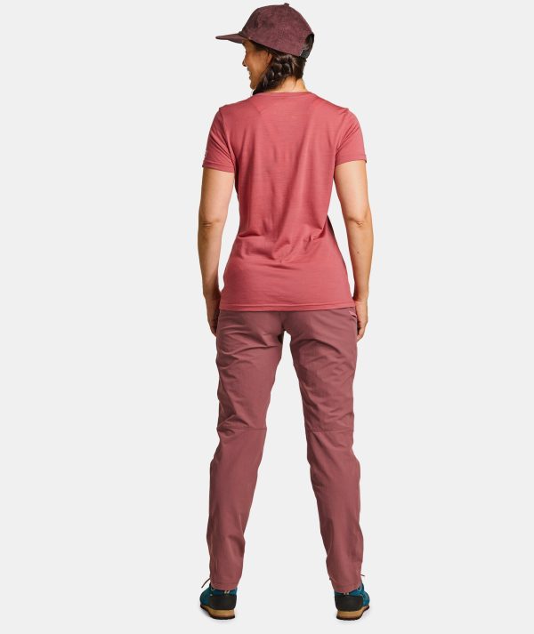 Ortovox 150 Cool MTN Protector Wild Rose Tricou Merino Multisport Femei - imagine 4