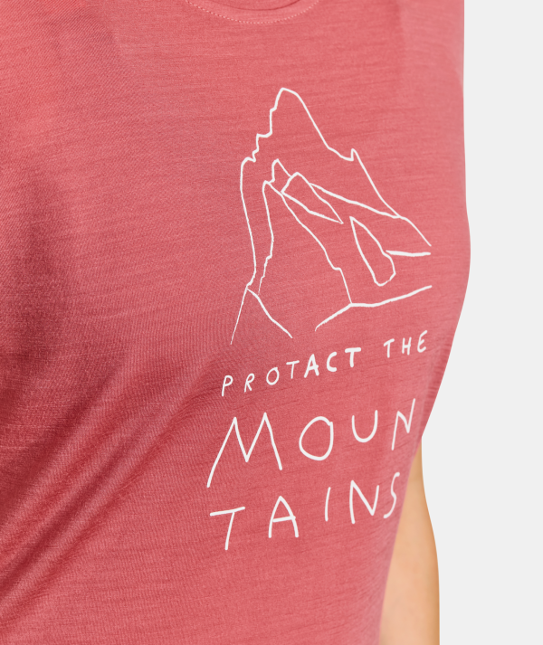 Ortovox 150 Cool MTN Protector Wild Rose Tricou Merino Multisport Femei - imagine 6