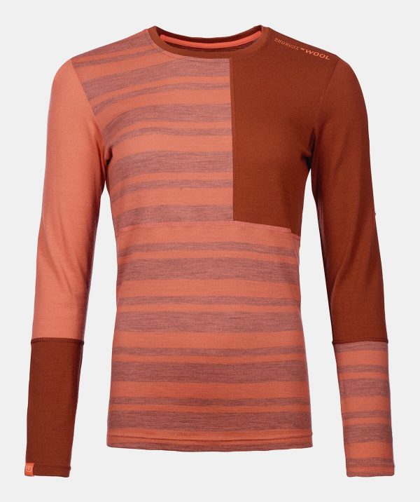 Ortovox 185 Rock'n'Wool Coral Bluza de Corp Merino Multisport Femei