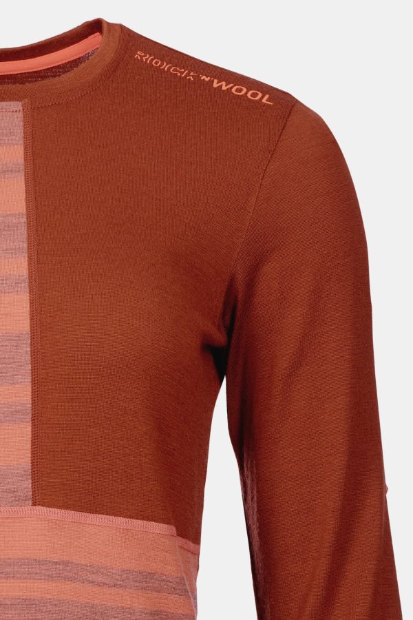 Ortovox 185 Rock'n'Wool Coral Bluza de Corp Merino Multisport Femei - imagine 3