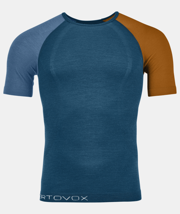 Ortovox 120 Competition Light Petrol Blue Tricou Merino Multisport Barbati
