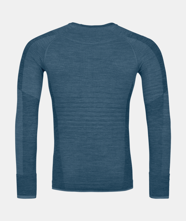 Ortovox 230 Competition Petrol Blue Bluza de Corp Merino Multisport Barbati - imagine 2