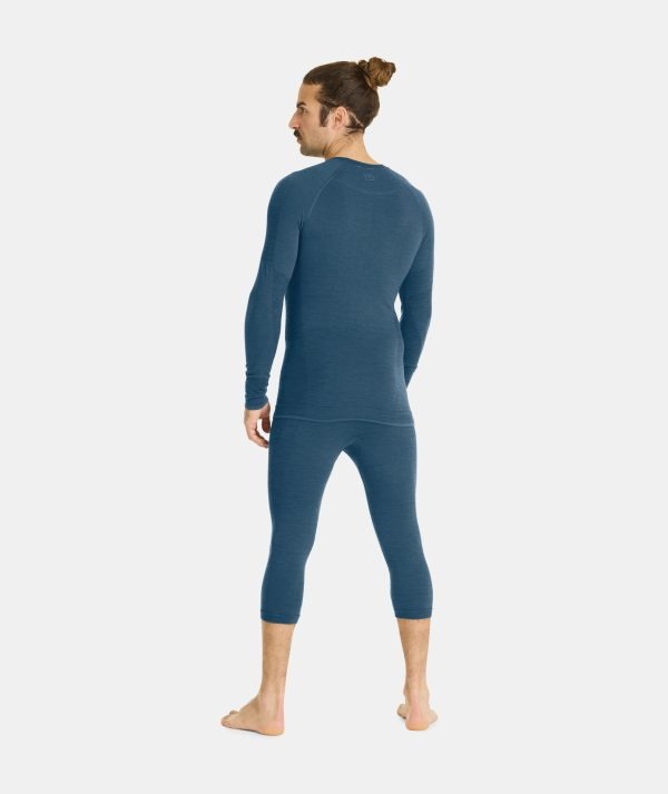 Ortovox 230 Competition Petrol Blue Bluza de Corp Merino Multisport Barbati - imagine 4