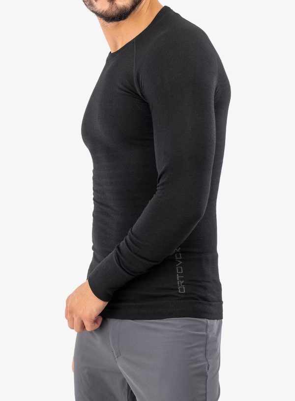 Ortovox 230 Competition Black Raven Bluza de Corp Merino Multisport Barbati - imagine 3