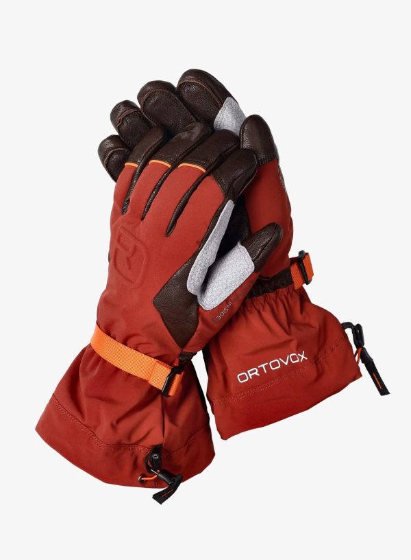 Ortovox Merino Freeride Clay Orange Manusi Ski Barbati - imagine 2
