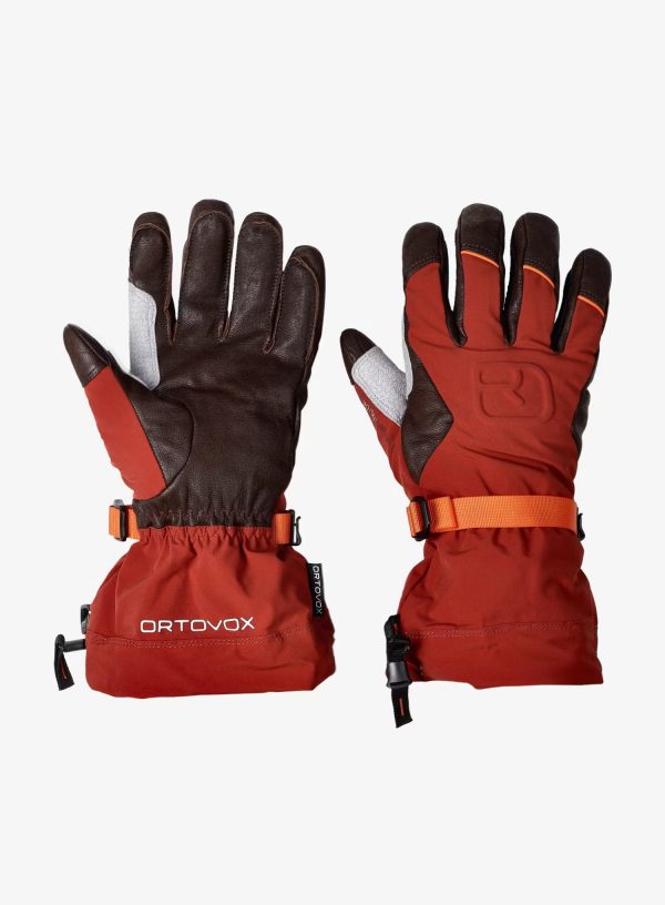 Ortovox Merino Freeride Clay Orange Manusi Ski Barbati
