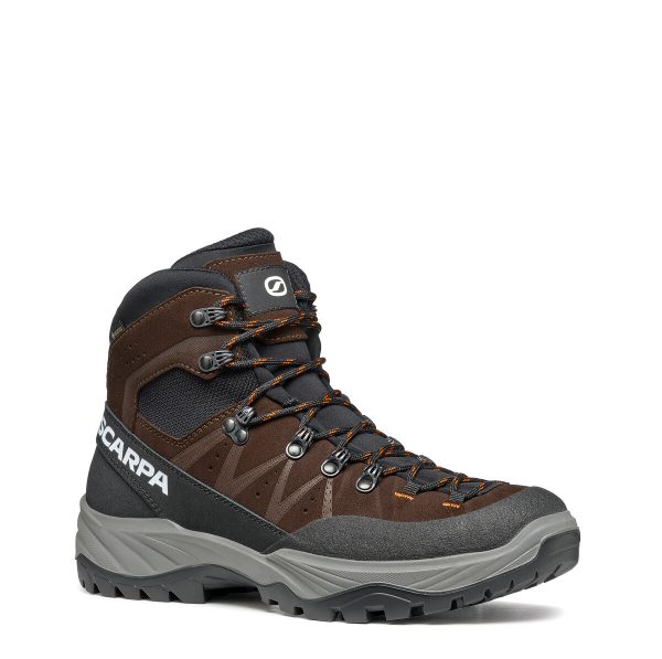 Scarpa Boreas Gore-Tex Mud Orange Ghete Drumetie Barbati