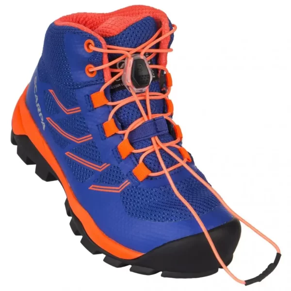 Scarpa Neutron Mid Kid Deep Blue Orange Fluo Ghete Drumetie Copii - imagine 2