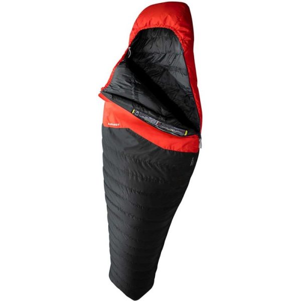 Mammut Nordic Down 3 Season Graphite Fire -5C Sac de Dormit Puf 195cm L - imagine 2