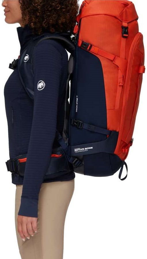 Mammut Trion Spine Hot Red Marine Rucsac Hiking Unisex 50L - imagine 5