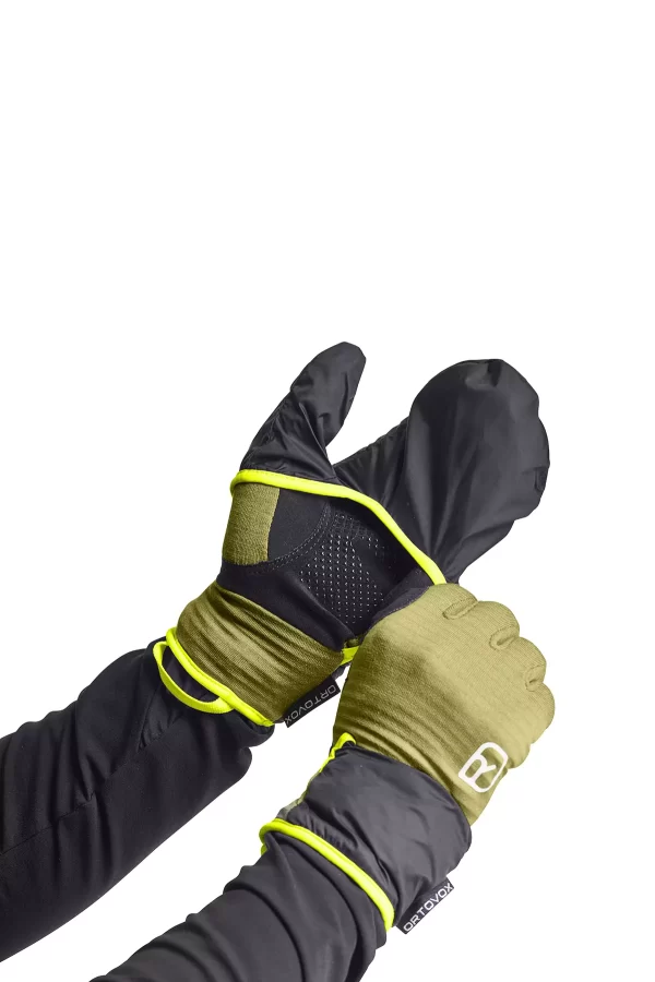 Ortovox Merino Fleece Grid Cover Sweet Alison Manusi Multisport Barbati - imagine 3
