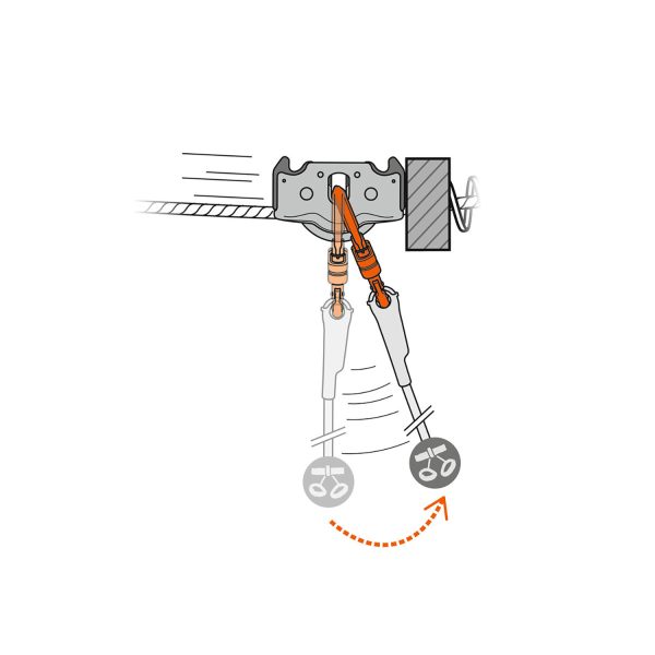 Petzl Trac Guide Scripete Tiroliana - imagine 4