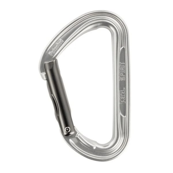 Petzl Spirit Straight Silver Carabiniera Clapeta Dreapta