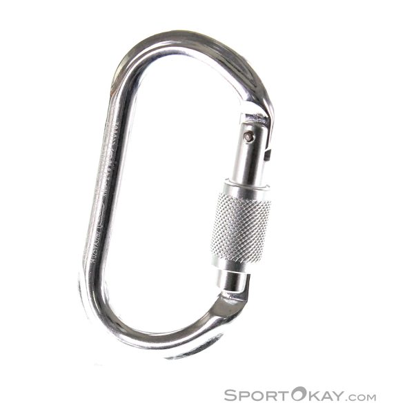 Petzl OK Screw-Lock Silver Carabiniera Ovala Filet